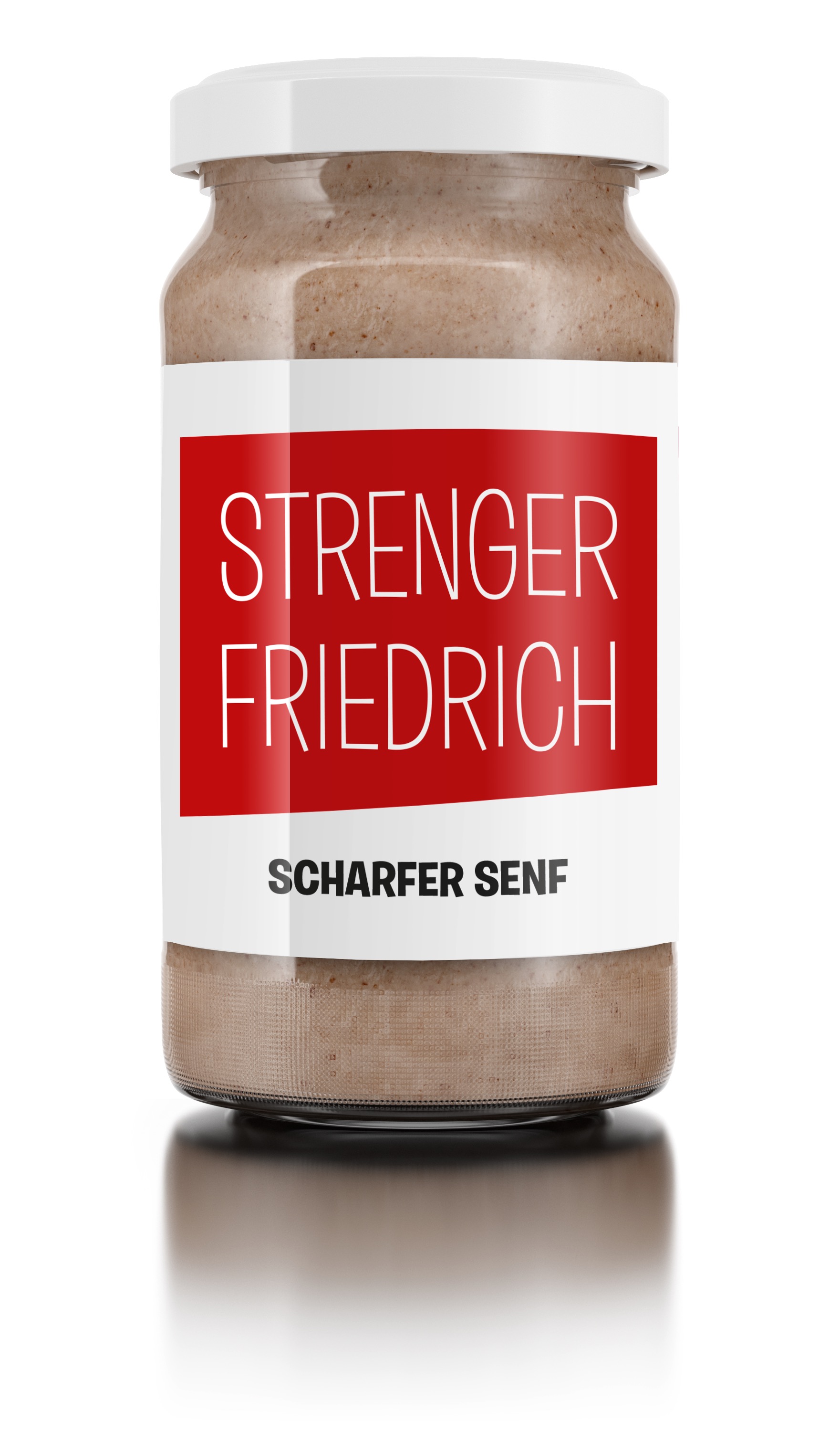 Strenger Friedrich – scharfer Senf ohne Zuckerzusatz im 185-ml-Glas