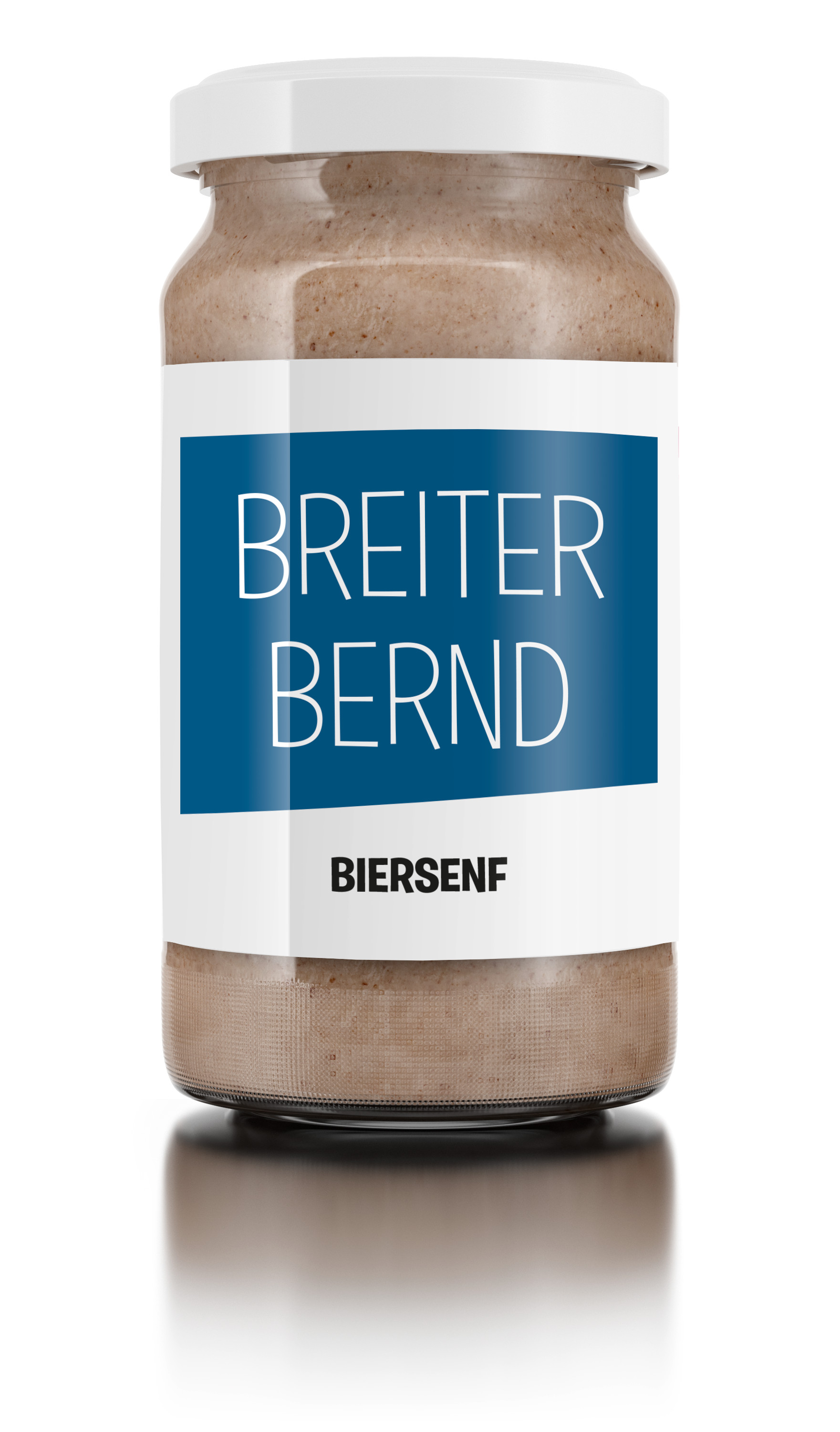 Breiter Bernd – mittelscharfer Biersenf mit Schnuckenbräu im 185-ml-Glas