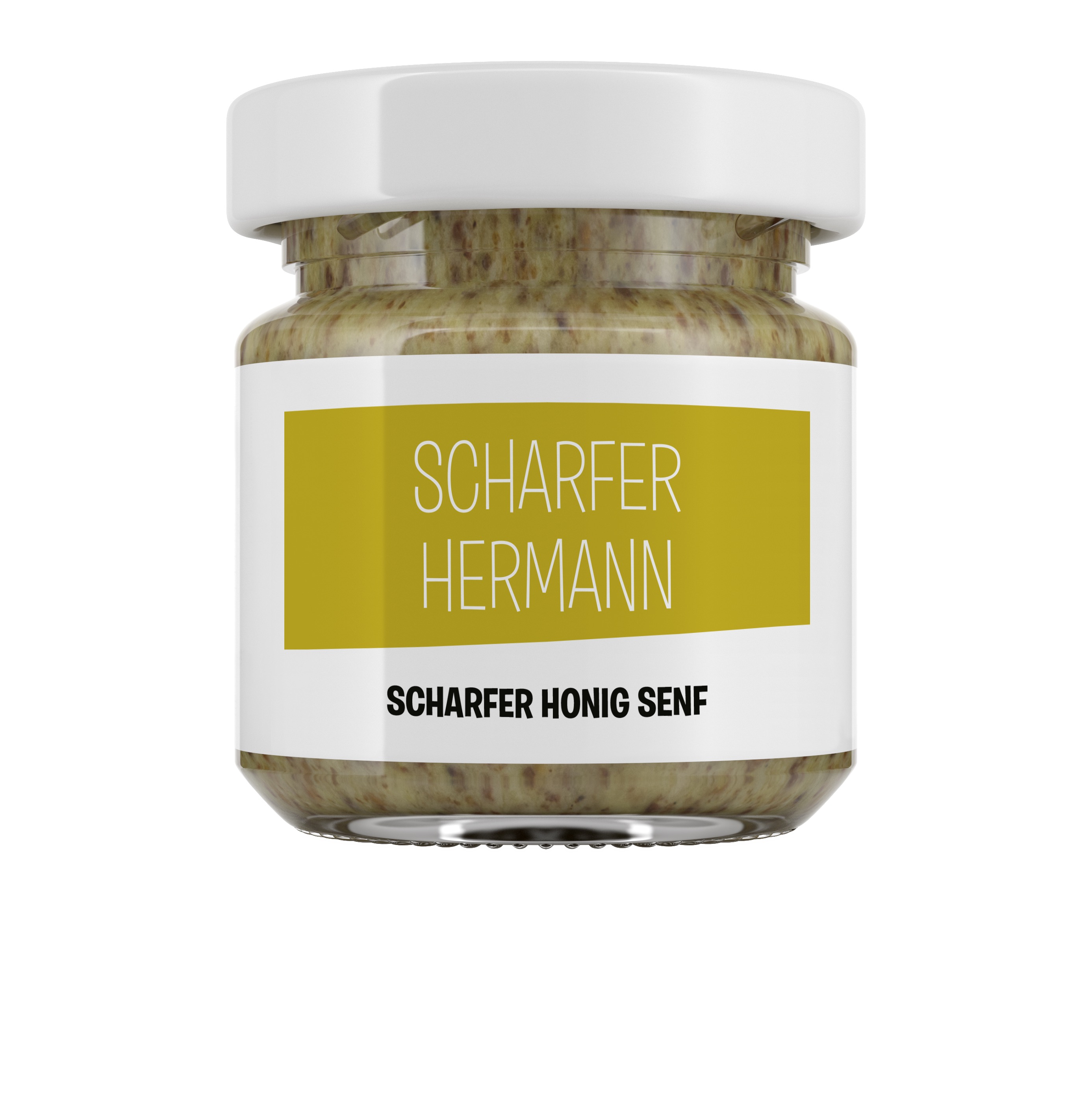 Scharfer Hermann – scharfer Honig-Senf im 45-ml-Glas