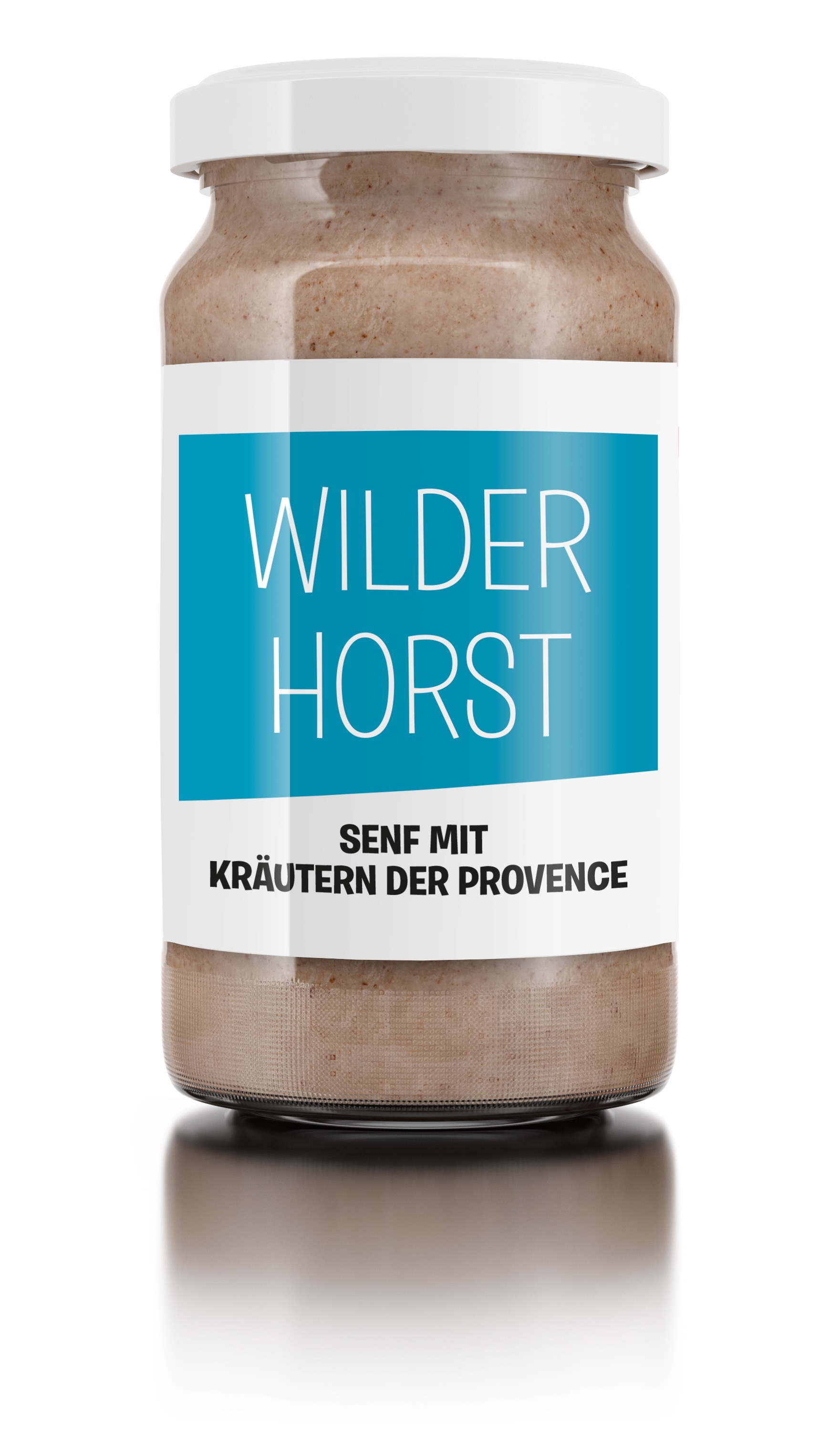 Grosses_Glas_wilder_Horst Wilder Horst - mittelscharfer Senf mit Kräutern - für Diabetiker geeignet